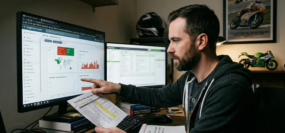 Damien Nicou expert en visibilité pour sites de pièces et accessoires moto